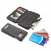 Samsung Galaxy S6 - CaseMe Vintage 2 in 1 PU Leather Flip Zipper Wallet Protective Cover Case - Black